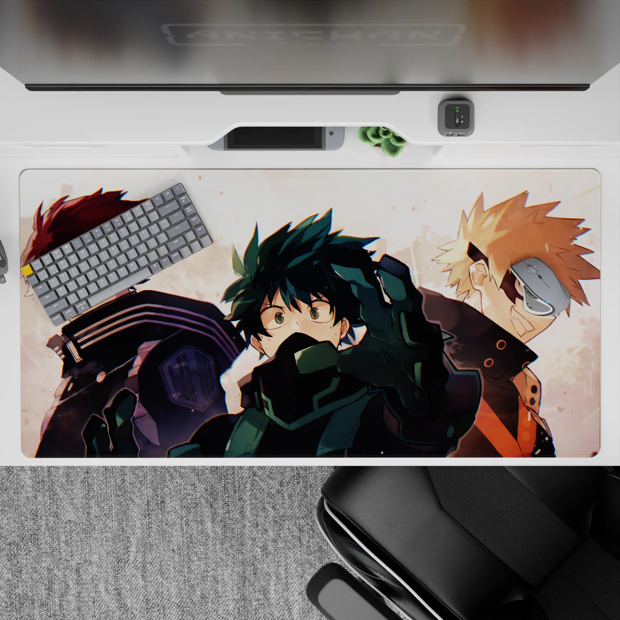 My Hero Academia Deskmat | Mousepad | Deskpad - Trio of Heroes - AniChan