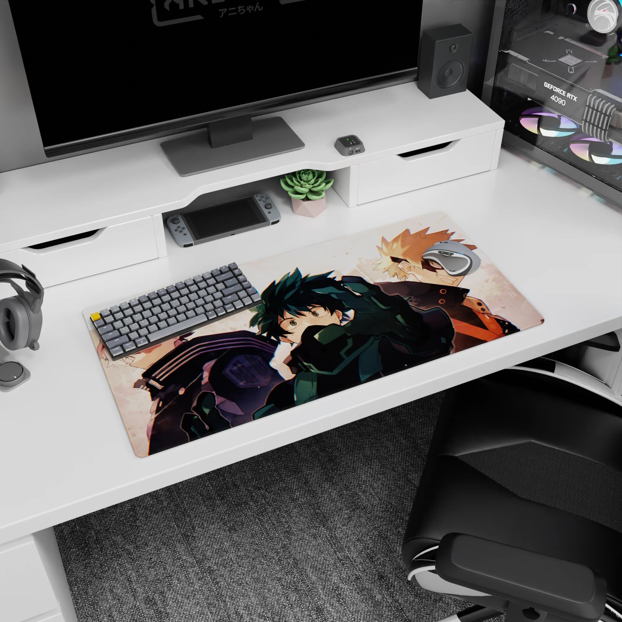 My Hero Academia Deskmat | Mousepad | Deskpad - Trio of Heroes - AniChan