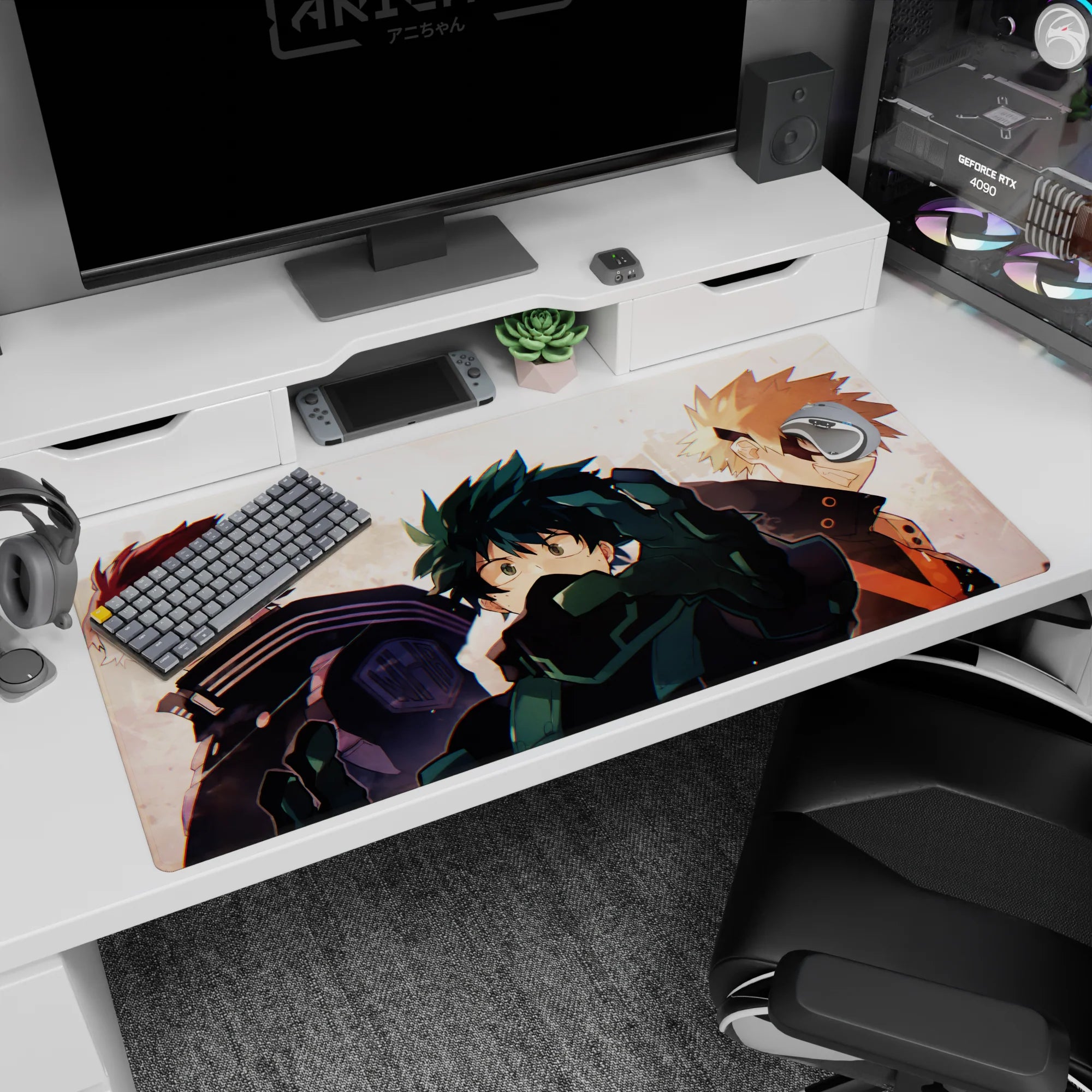 My Hero Academia Deskmat | Mousepad | Deskpad - Trio of Heroes - AniChan