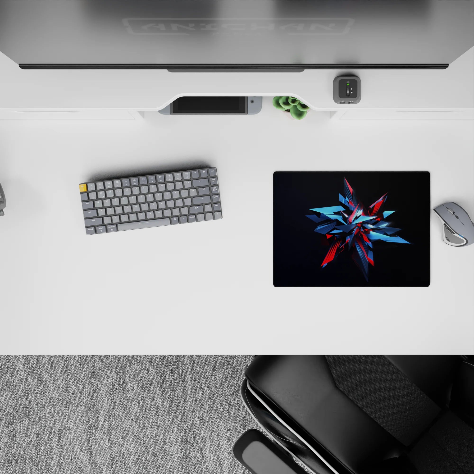 Abstract Deskmat | Mousepad | Deskpad - Cyber Shard - AniChan