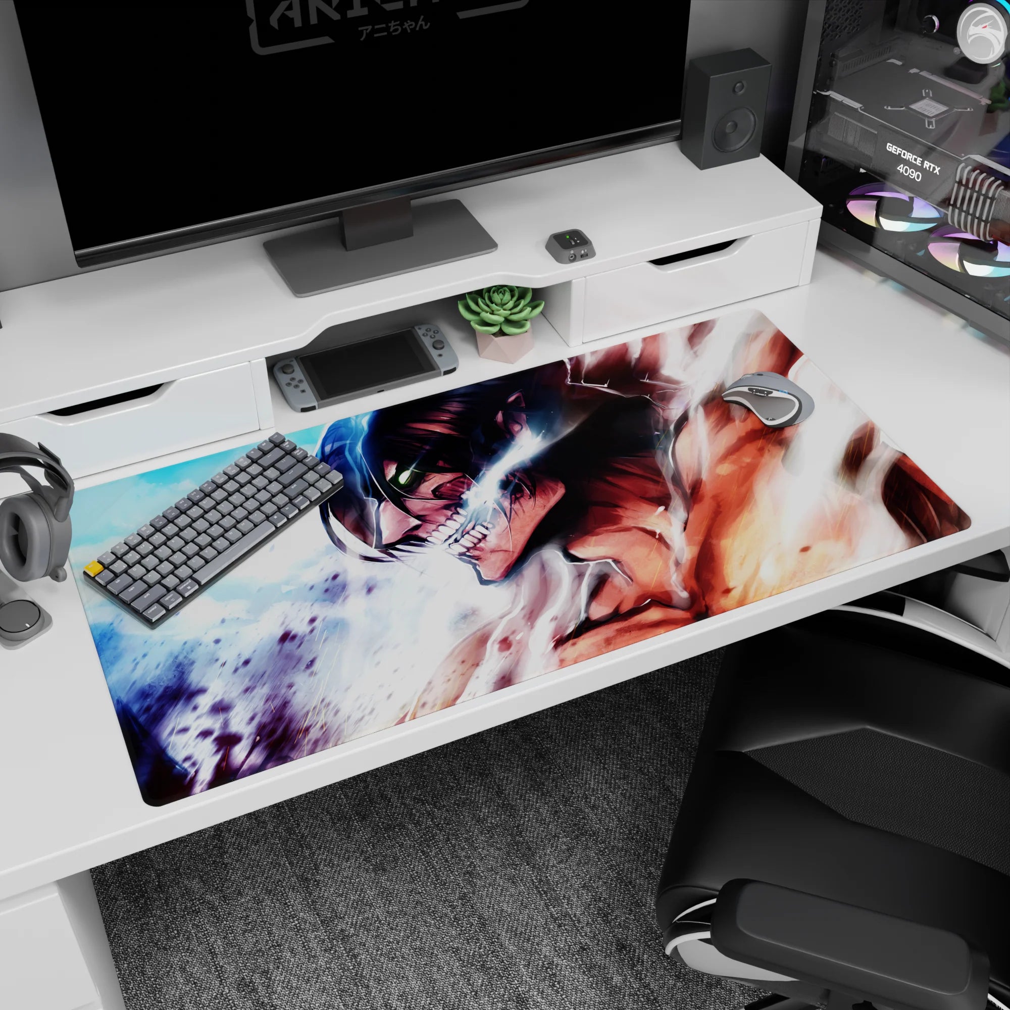 Attack on Titan - Anime Mouse Pad and Desk Pad - Wrath of the Founding Titan - AniChan