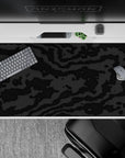 Liquid Abstract Deskmat | Mousepad | Deskpad - Stealth Mode