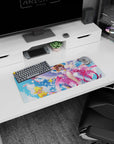 28x12 inches Cardcaptor Sakura mouse pad featuring Sakura Kinomoto and Kero-chan reaching out to play.