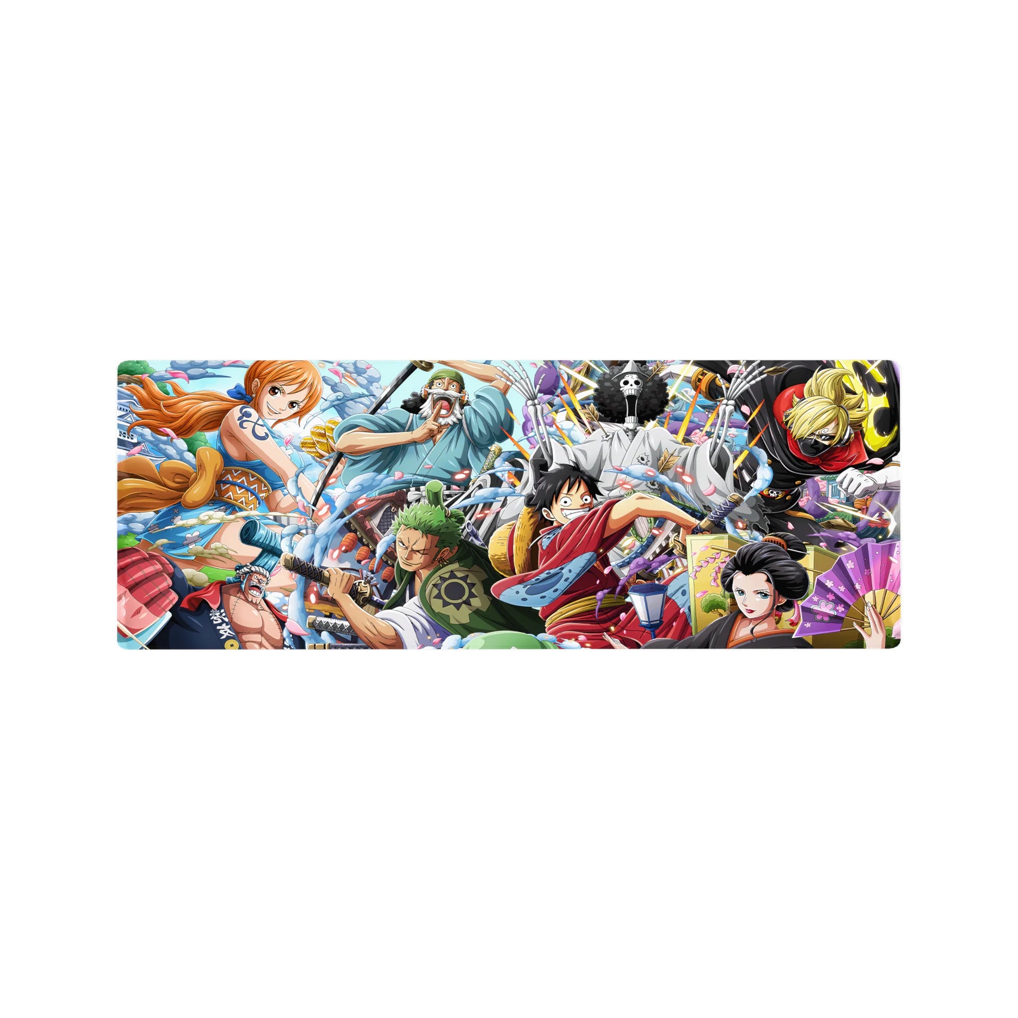 One Piece Deskmat | Mousepad | Deskpad - Wano Warriors: Straw Hat Pirates - AniChan