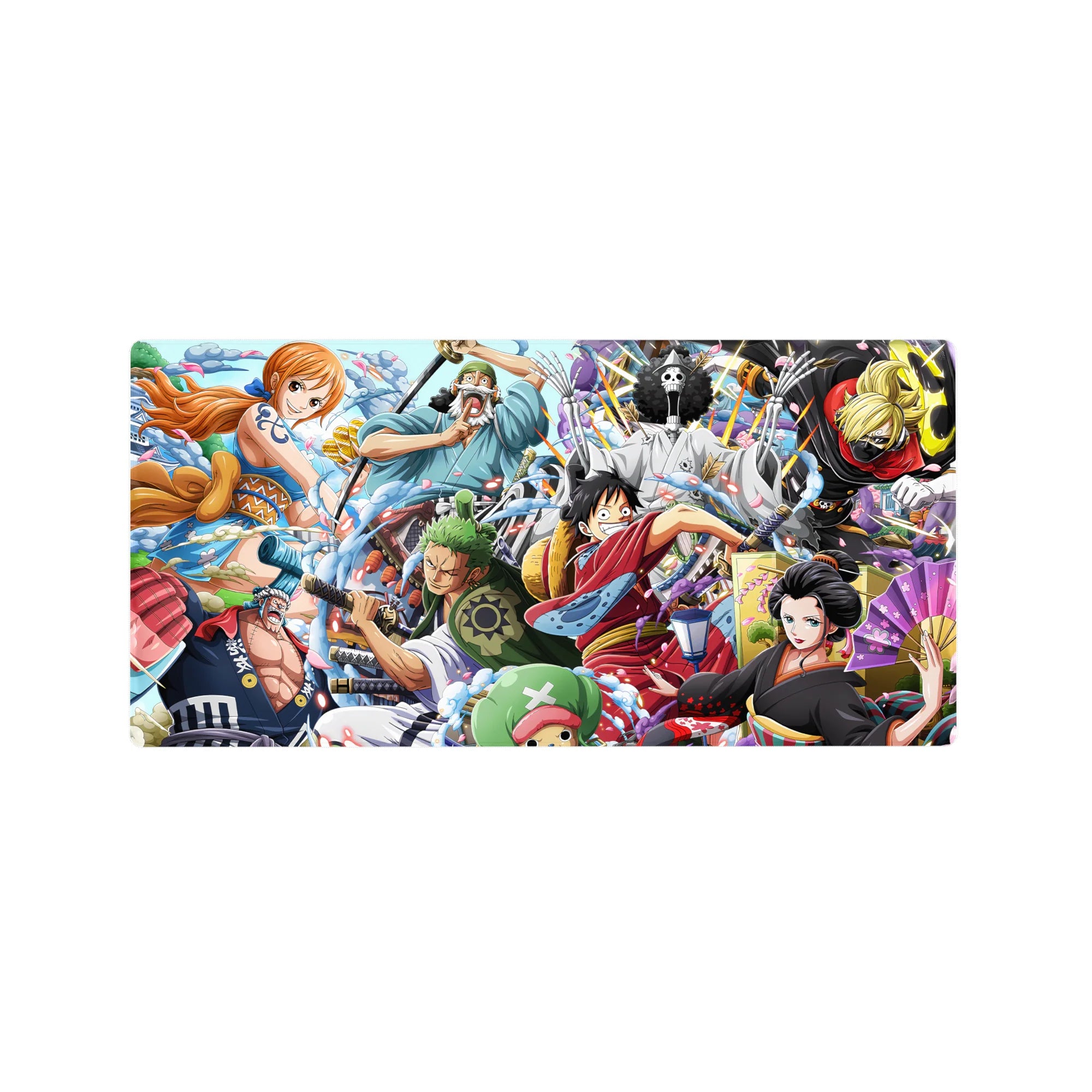 One Piece Deskmat | Mousepad | Deskpad - Wano Warriors: Straw Hat Pirates - AniChan