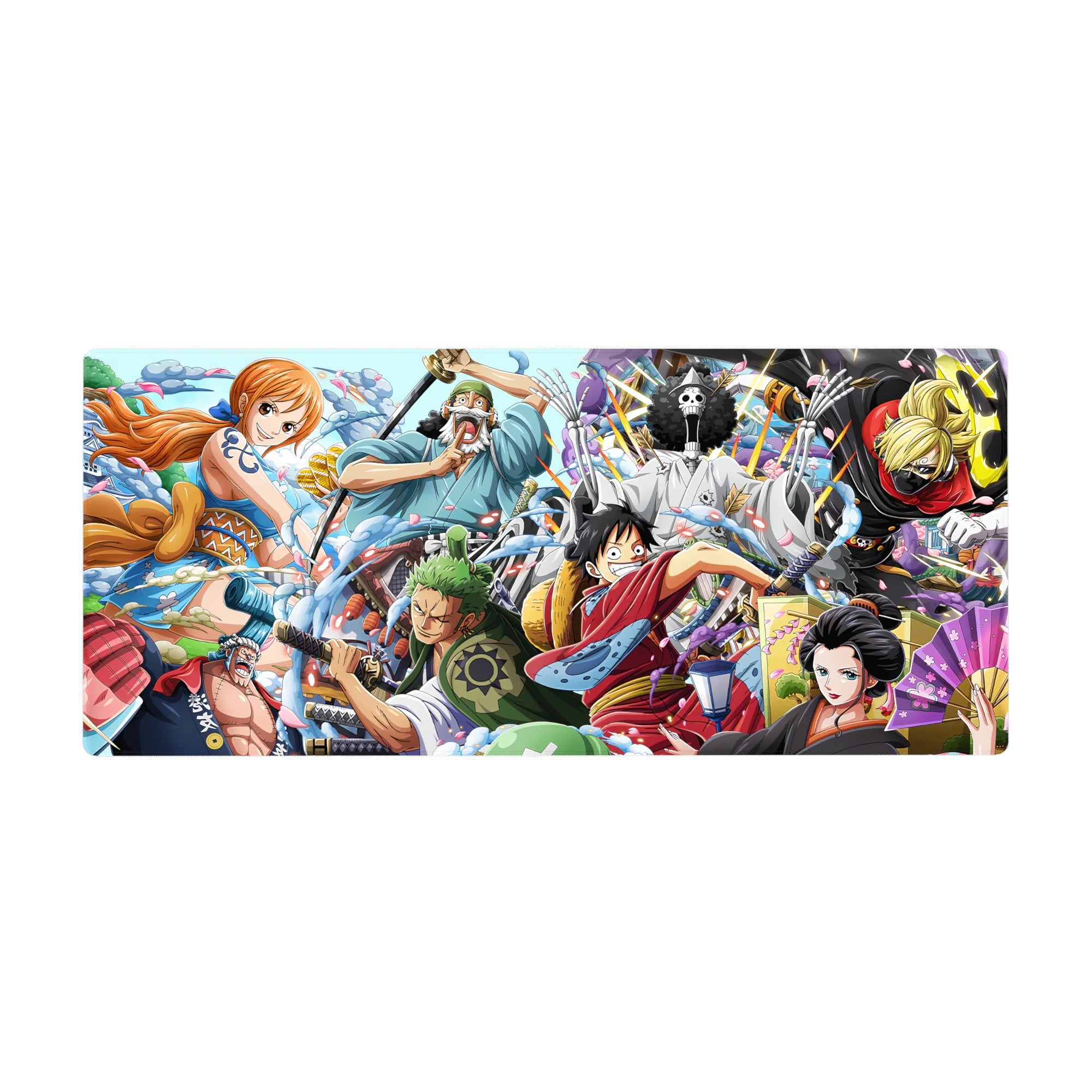 One Piece Deskmat | Mousepad | Deskpad - Wano Warriors: Straw Hat Pirates - AniChan