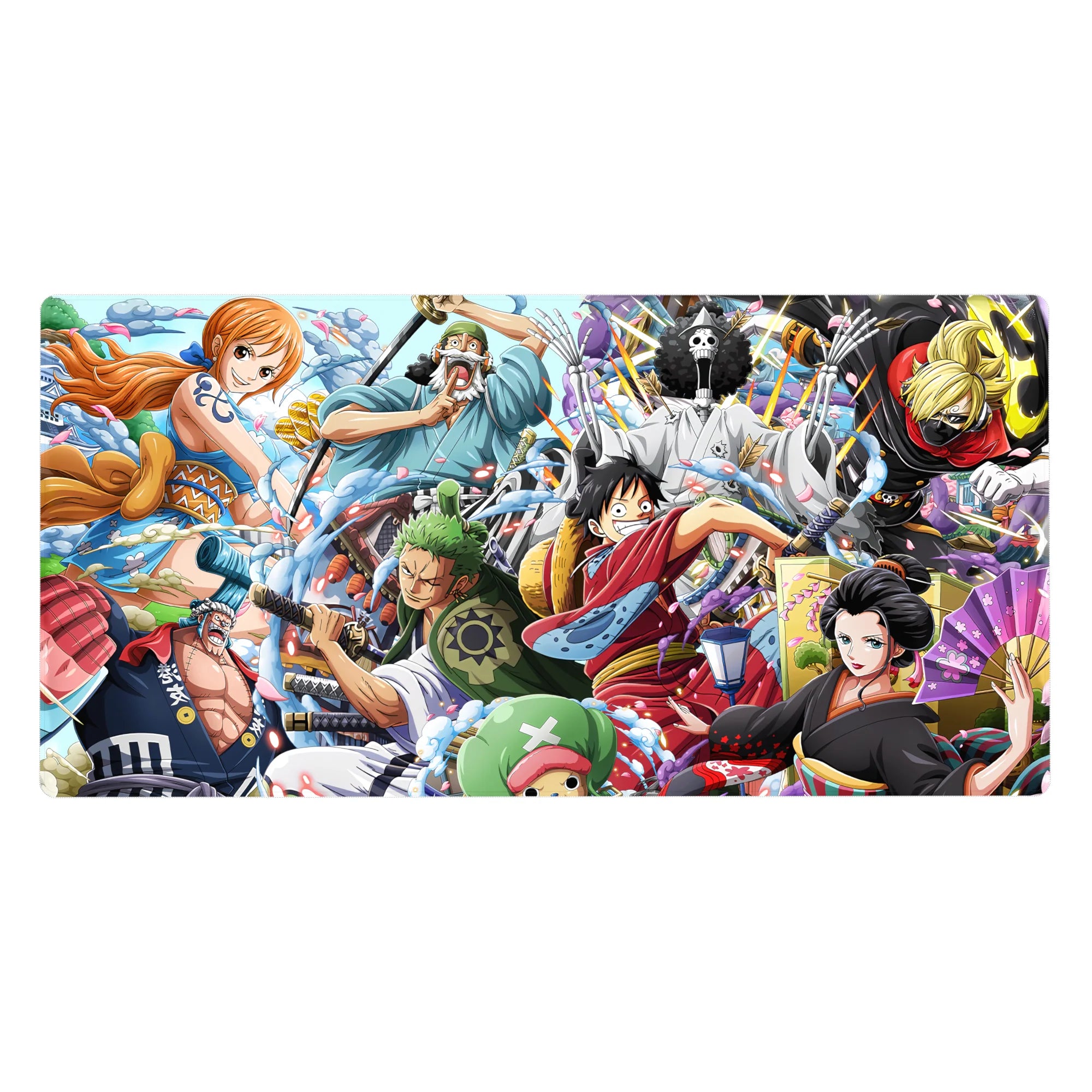 One Piece Deskmat | Mousepad | Deskpad - Wano Warriors: Straw Hat Pirates - AniChan