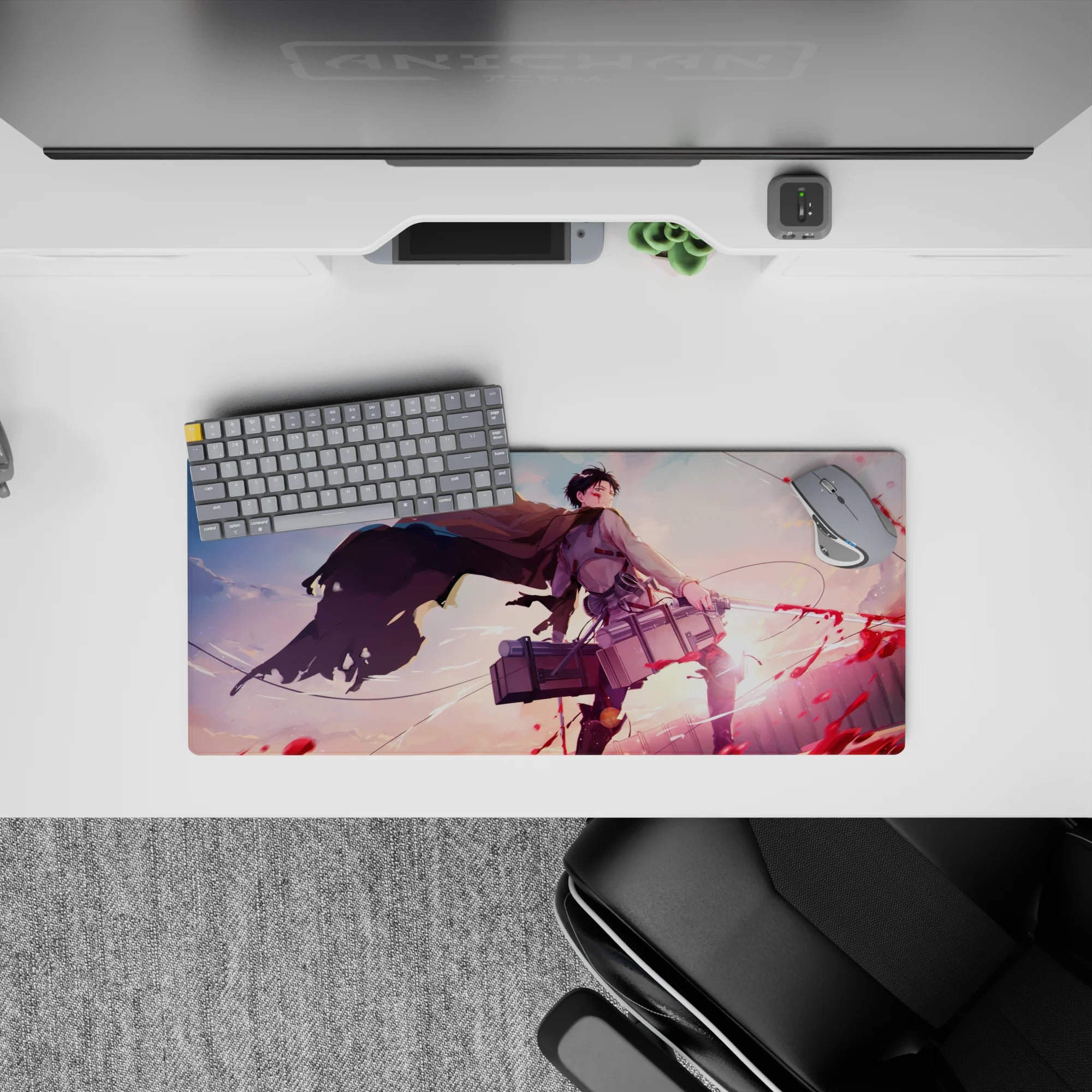 Attack on Titan - Anime Mouse Pad and Desk Pad - Levi’s Last Light - AniChan