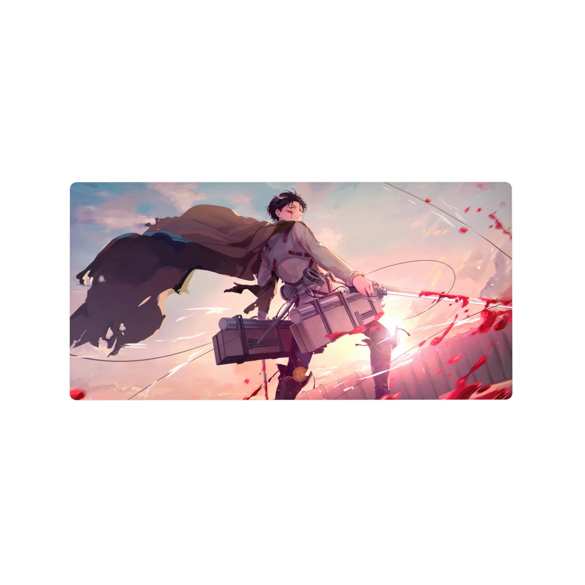 Attack on Titan - Anime Mouse Pad and Desk Pad - Levi’s Last Light - AniChan