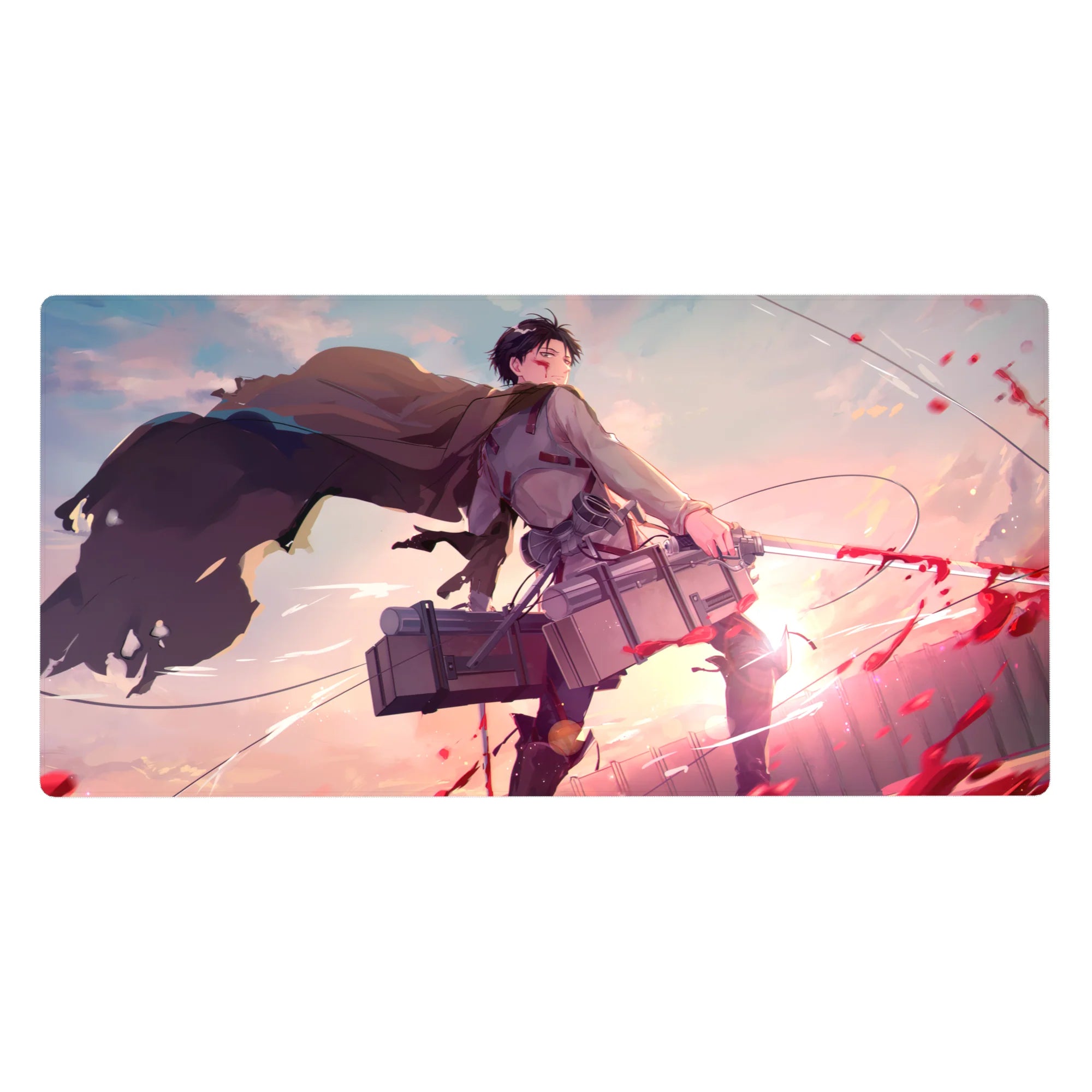 Attack on Titan - Anime Mouse Pad and Desk Pad - Levi’s Last Light - AniChan