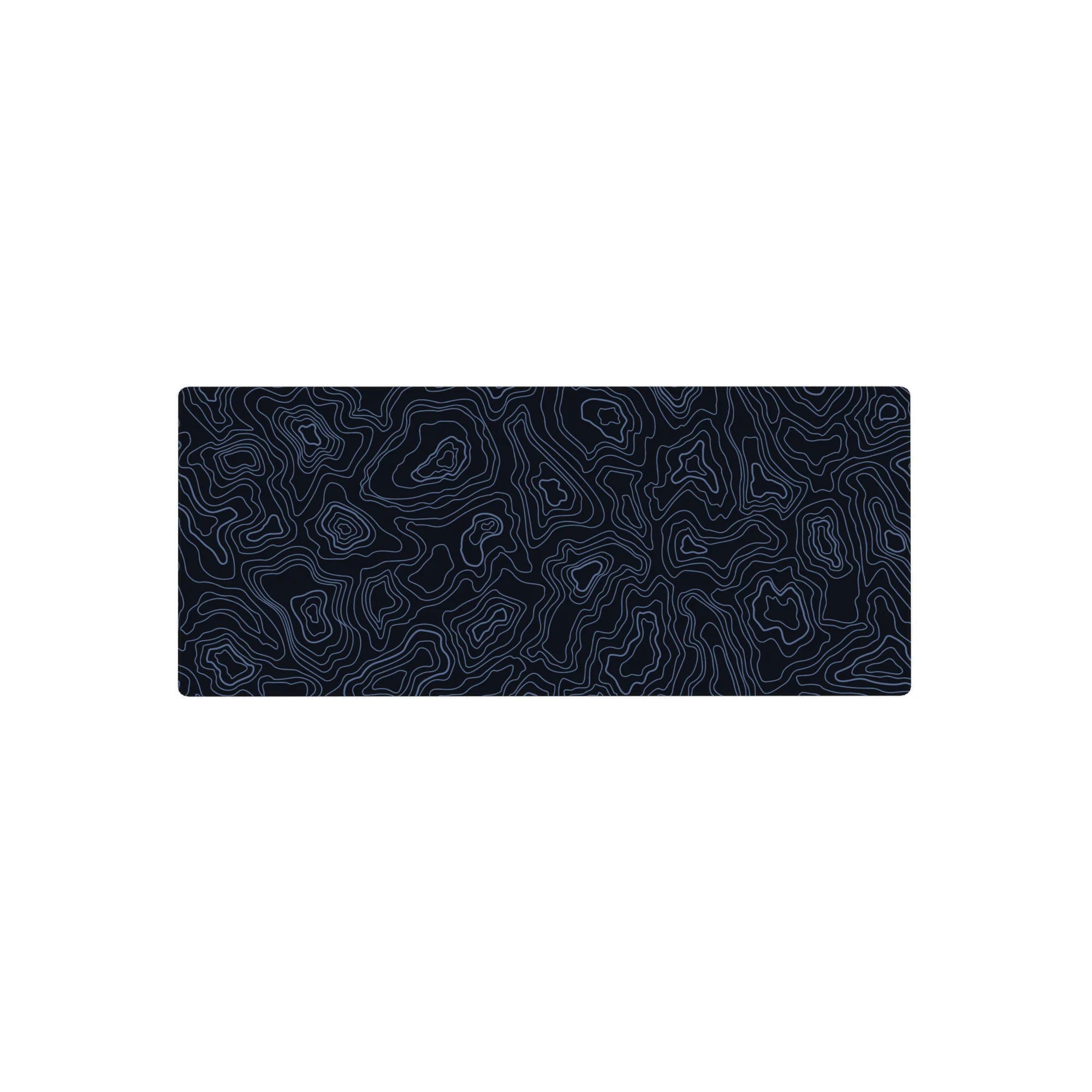 Topographic (Topo) Deskmat | Mousepad | Deskpad - Midnight Waves - AniChan