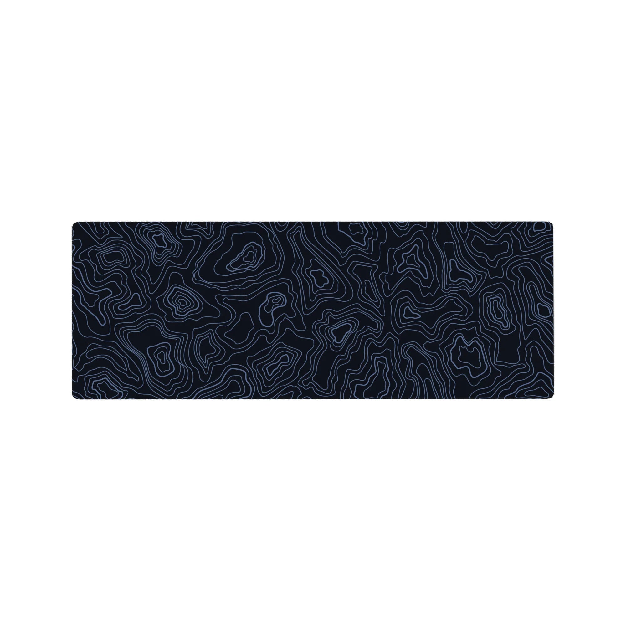 Topographic (Topo) Deskmat | Mousepad | Deskpad - Midnight Waves - AniChan