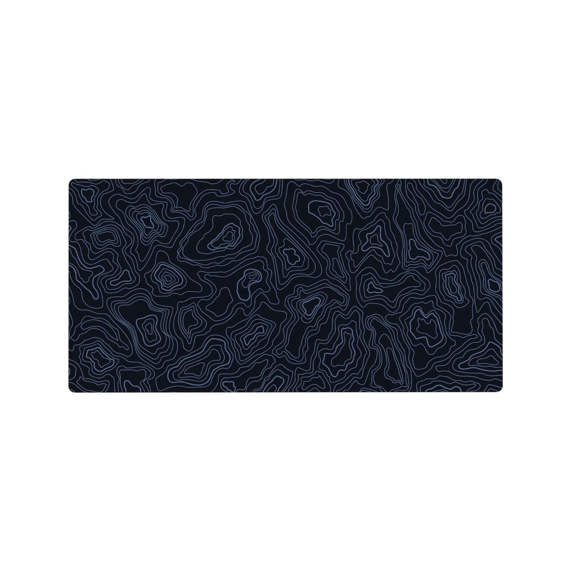 Topographic (Topo) Deskmat | Mousepad | Deskpad - Midnight Waves - AniChan