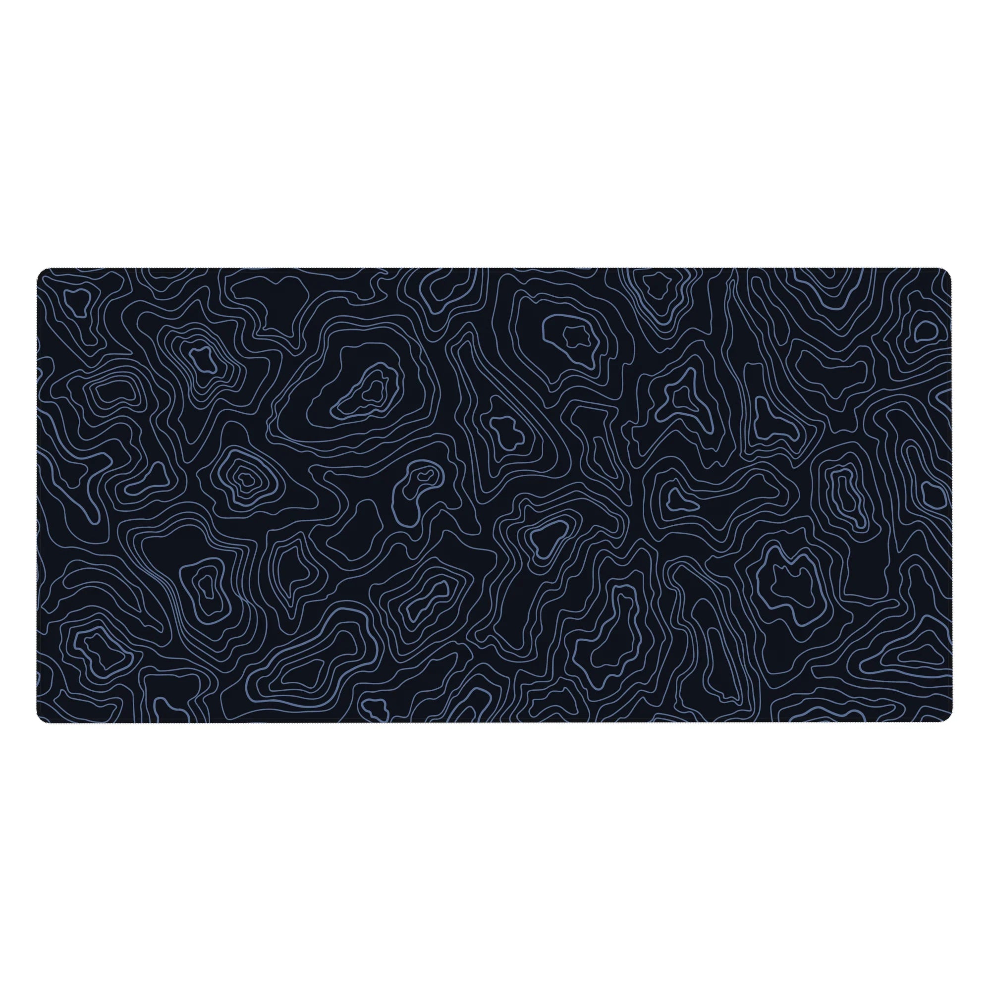 Topographic (Topo) Deskmat | Mousepad | Deskpad - Midnight Waves - AniChan