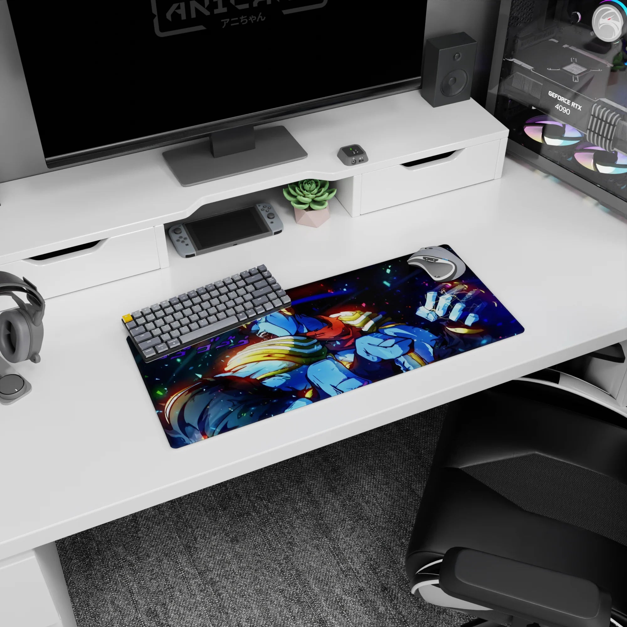 JoJo Deskmat | Mousepad | Deskpad - Star Platinum&#39;s Rage - AniChan