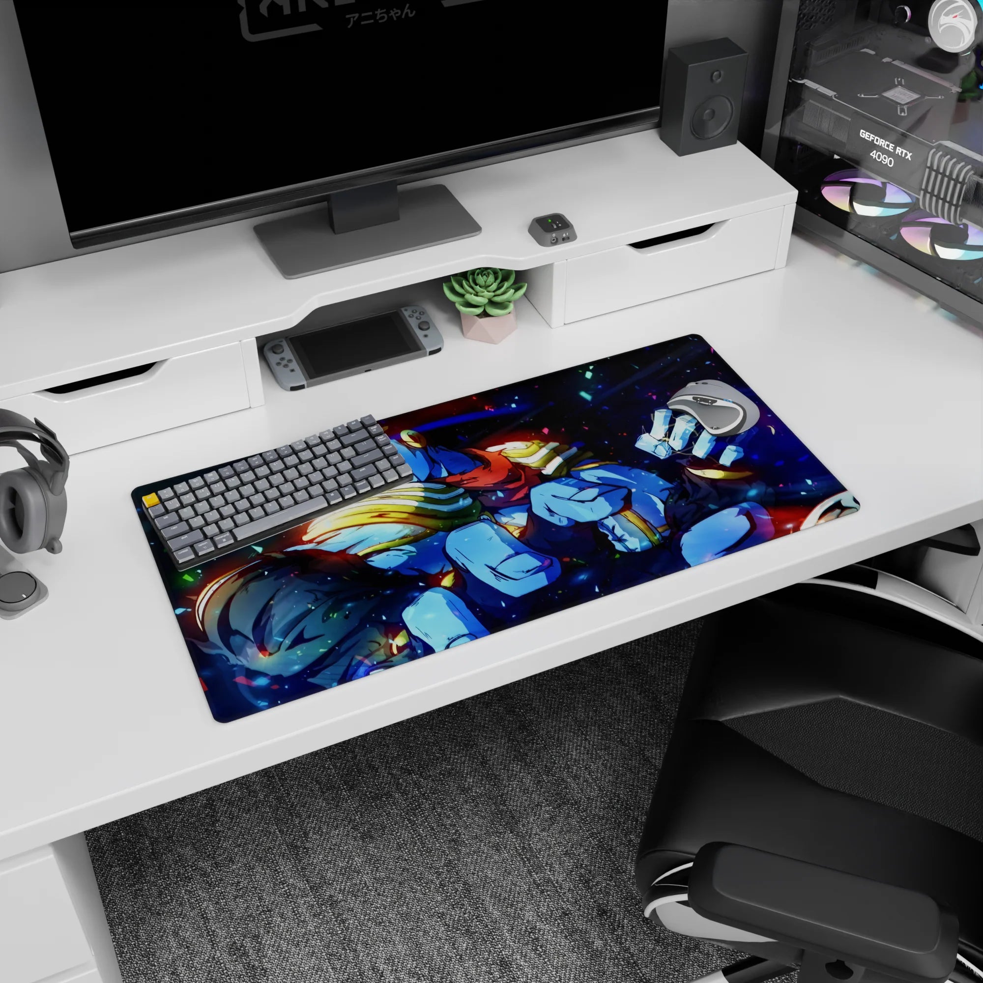 JoJo Deskmat | Mousepad | Deskpad - Star Platinum&#39;s Rage - AniChan