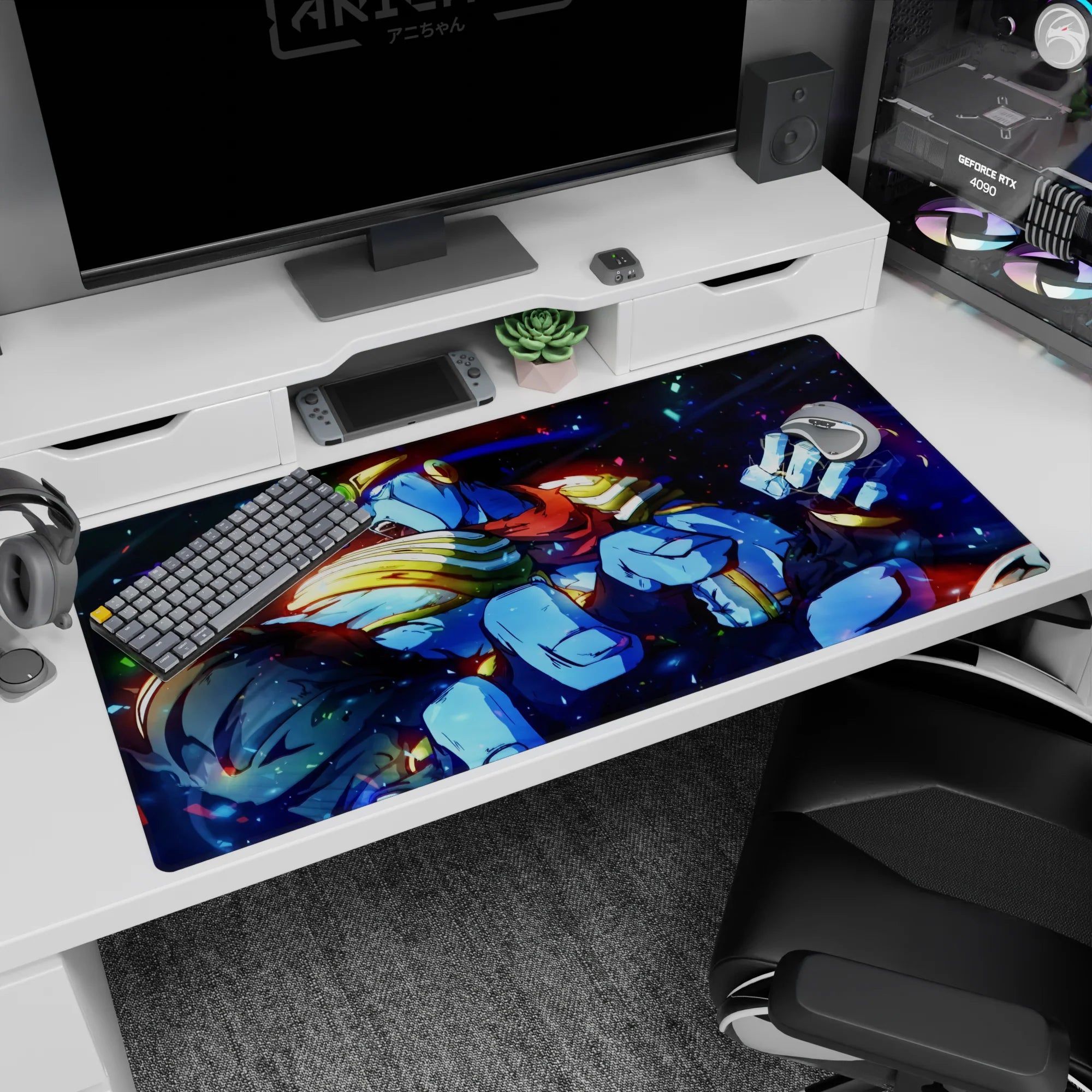 JoJo Deskmat | Mousepad | Deskpad - Star Platinum's Rage - AniChan