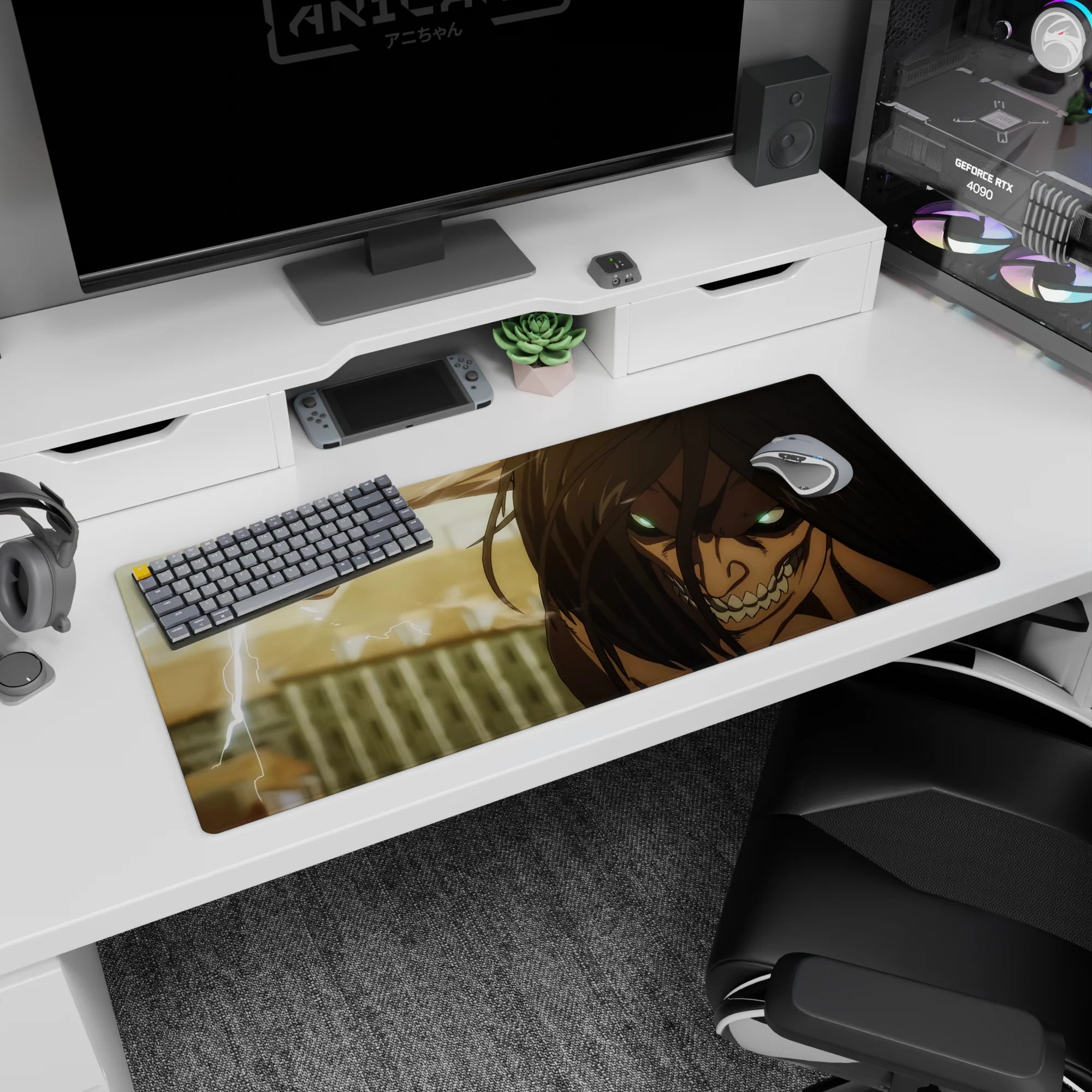 Attack on Titan - Anime Mouse Pad and Desk Pad - Titan’s Wrath - AniChan