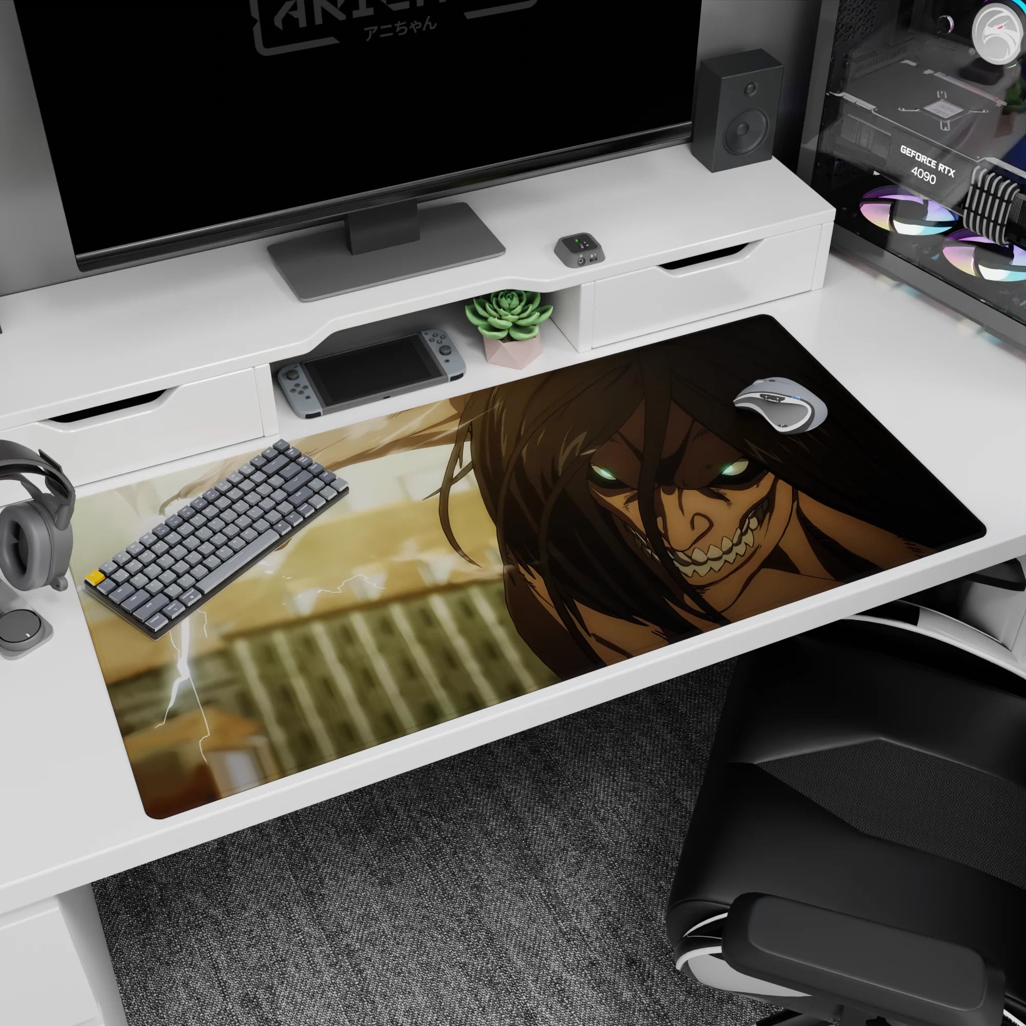 Attack on Titan - Anime Mouse Pad and Desk Pad - Titan’s Wrath - AniChan