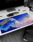 Fantasy Landscapes Deskmat | Mousepad | Deskpad - Dawn's Tranquility