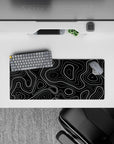 Topographic (Topo) Deskmat | Mousepad | Deskpad - Contour Grid - AniChan