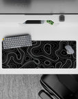 Topographic (Topo) Deskmat | Mousepad | Deskpad - Contour Grid - AniChan