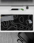 Topographic (Topo) Deskmat | Mousepad | Deskpad - Contour Grid - AniChan