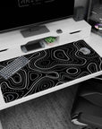 Topographic (Topo) Deskmat | Mousepad | Deskpad - Contour Grid - AniChan