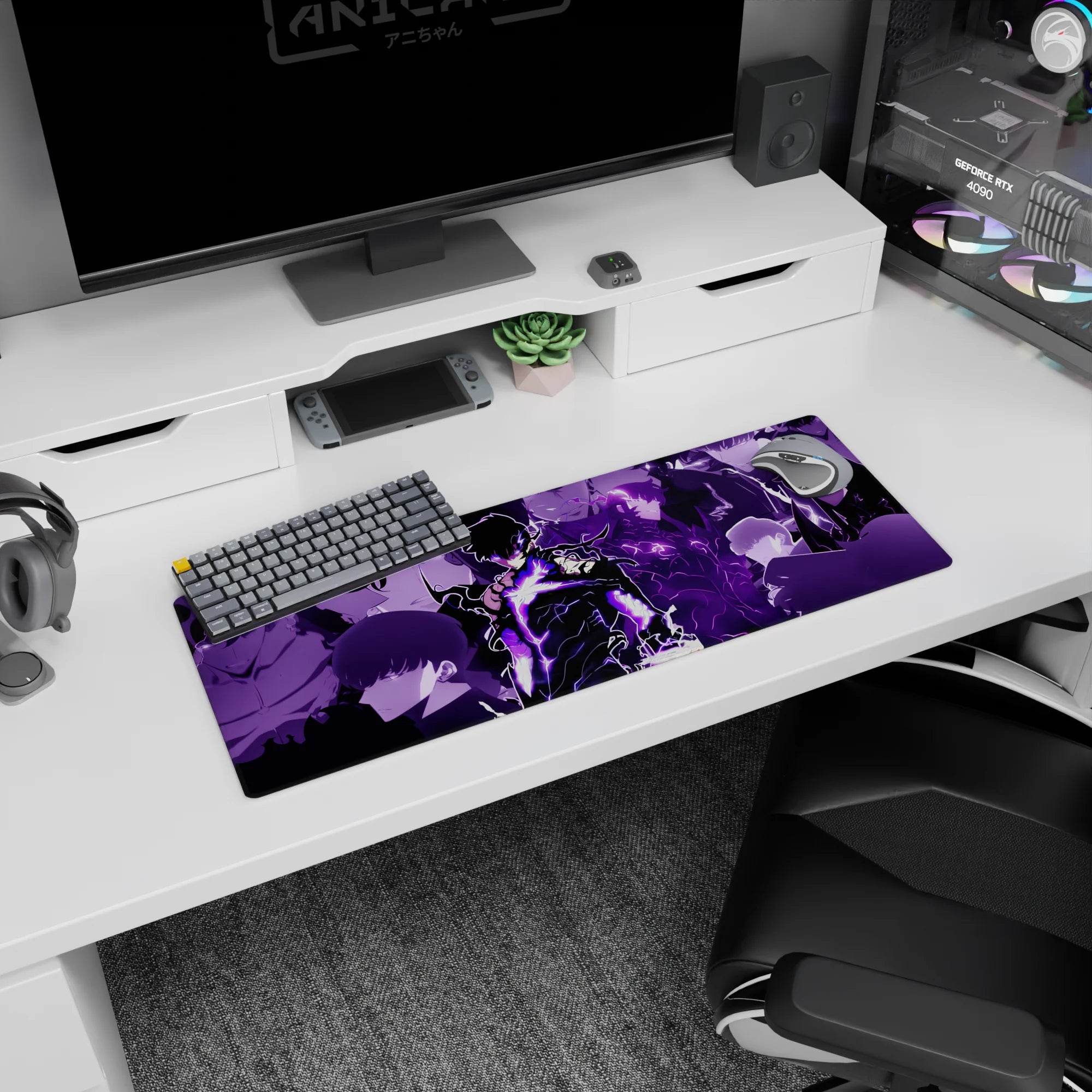 Solo Leveling Deskmat | Mousepad | Deskpad - Shadow Form Evolution