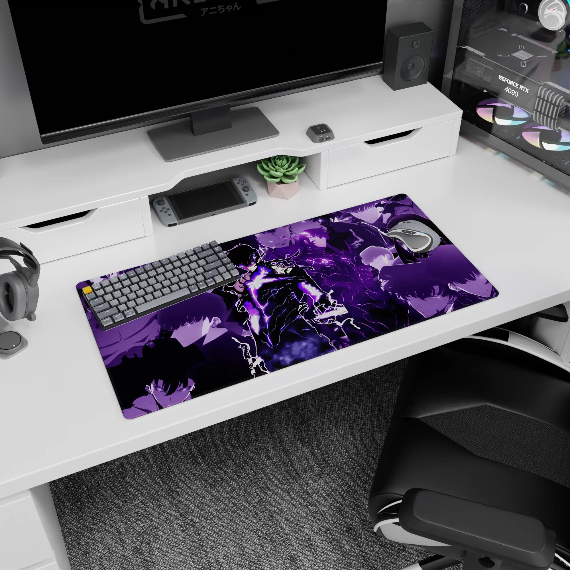 Solo Leveling Deskmat | Mousepad | Deskpad - Shadow Form Evolution