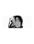 Itachi ANBU mouse pad, 28x12 inches, featuring black-and-white ink design from Naruto with chipped fox mask and intense stare.