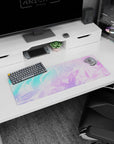 Abstract Deskmat | Mousepad | Deskpad - Iridescent Bliss - AniChan