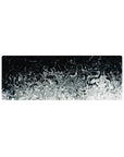 Liquid Abstract Deskmat | Mousepad | Deskpad - Silver Abyss