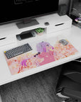 Kanna Kamui from Miss Kobayashi’s Dragon Maid anime mouse pad 32x16 inches, lilac hair and blue eye.