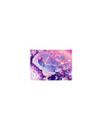 Classic anime girl mouse pad 14x10 inches with frilly trim, butterflies, and sparkly petals.