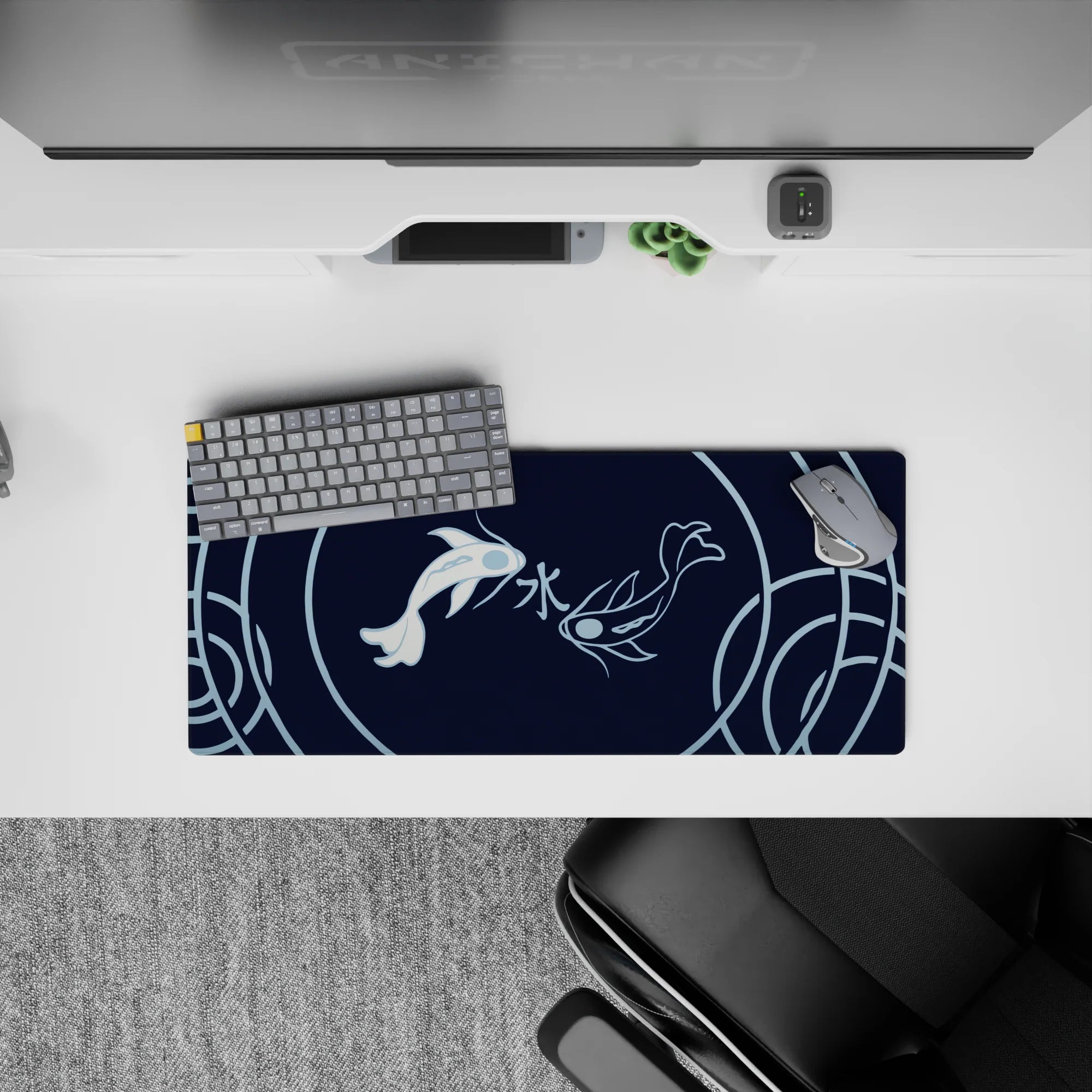 Zen-Japan Deskmat | Mousepad | Deskpad - Serene Koi Harmony - AniChan