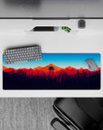 Vector Landscapes Deskmat | Mousepad | Deskpad - Twilight Peaks