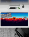 Vector Landscapes Deskmat | Mousepad | Deskpad - Twilight Peaks