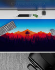 Vector Landscapes Deskmat | Mousepad | Deskpad - Twilight Peaks