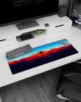 Vector Landscapes Deskmat | Mousepad | Deskpad - Twilight Peaks