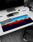 Vector Landscapes Deskmat | Mousepad | Deskpad - Twilight Peaks