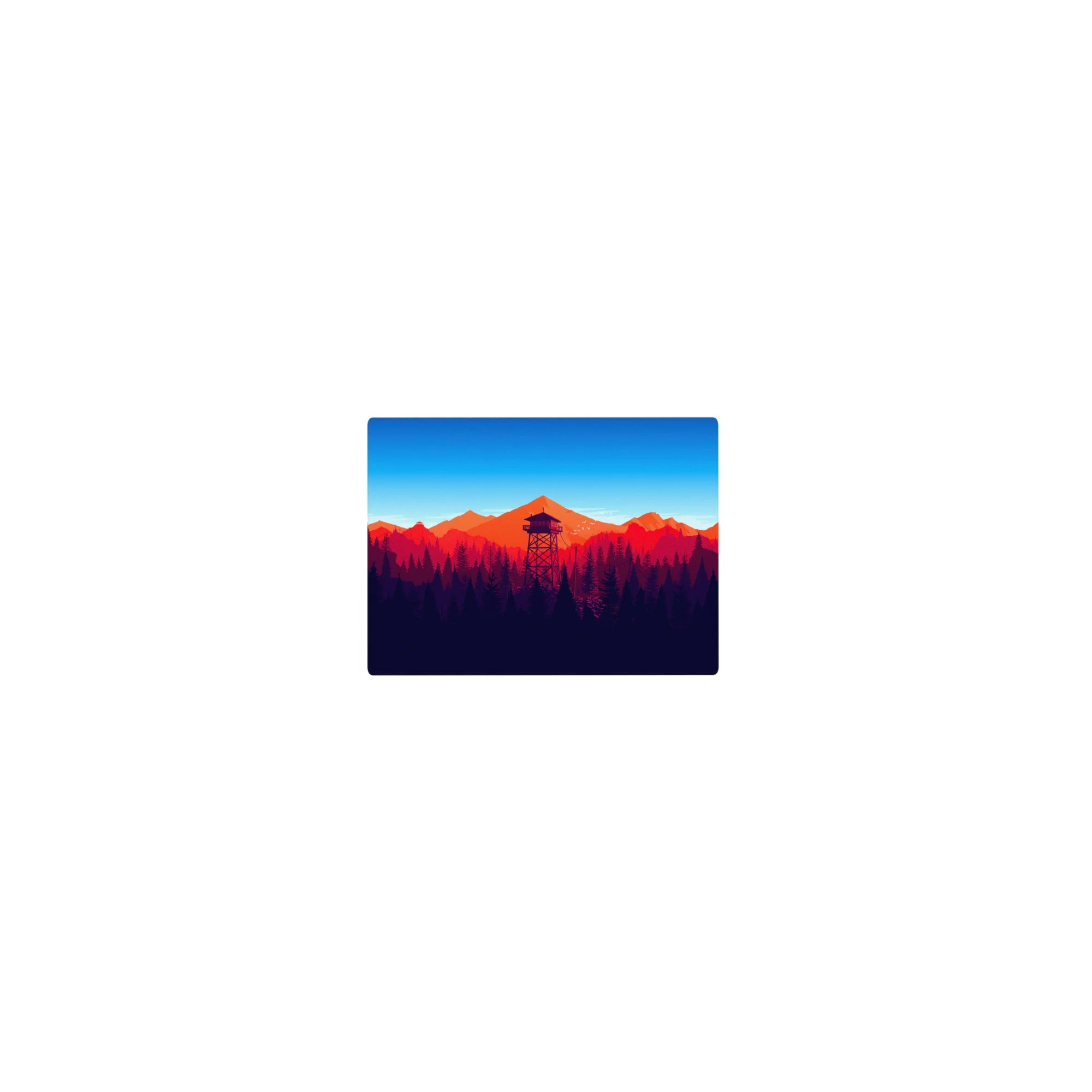 Vector Landscapes Deskmat | Mousepad | Deskpad - Twilight Peaks