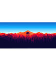 Vector Landscapes Deskmat | Mousepad | Deskpad - Twilight Peaks