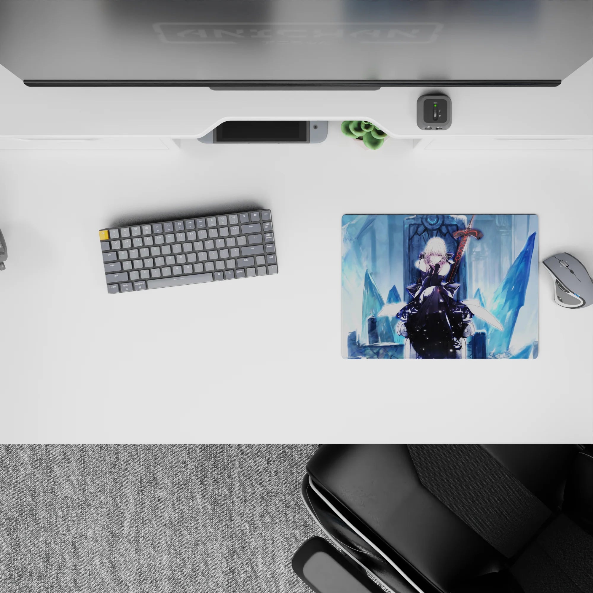 Fate Grand Order Deskmat | Mousepad | Deskpad - Saber Alter’s Frozen Throne - AniChan