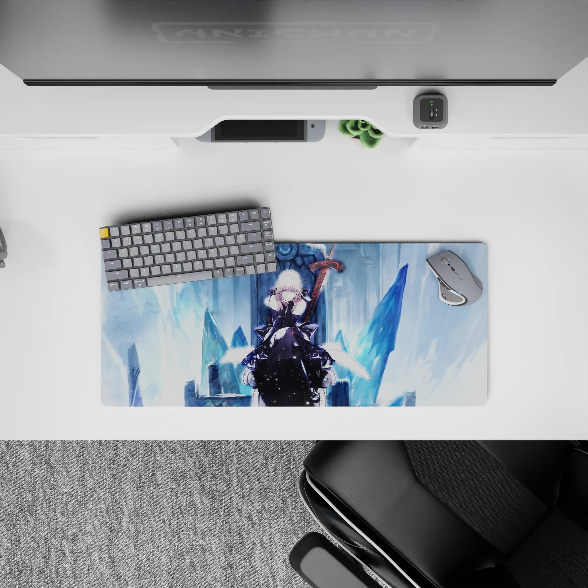 Fate Grand Order Deskmat | Mousepad | Deskpad - Saber Alter’s Frozen Throne - AniChan