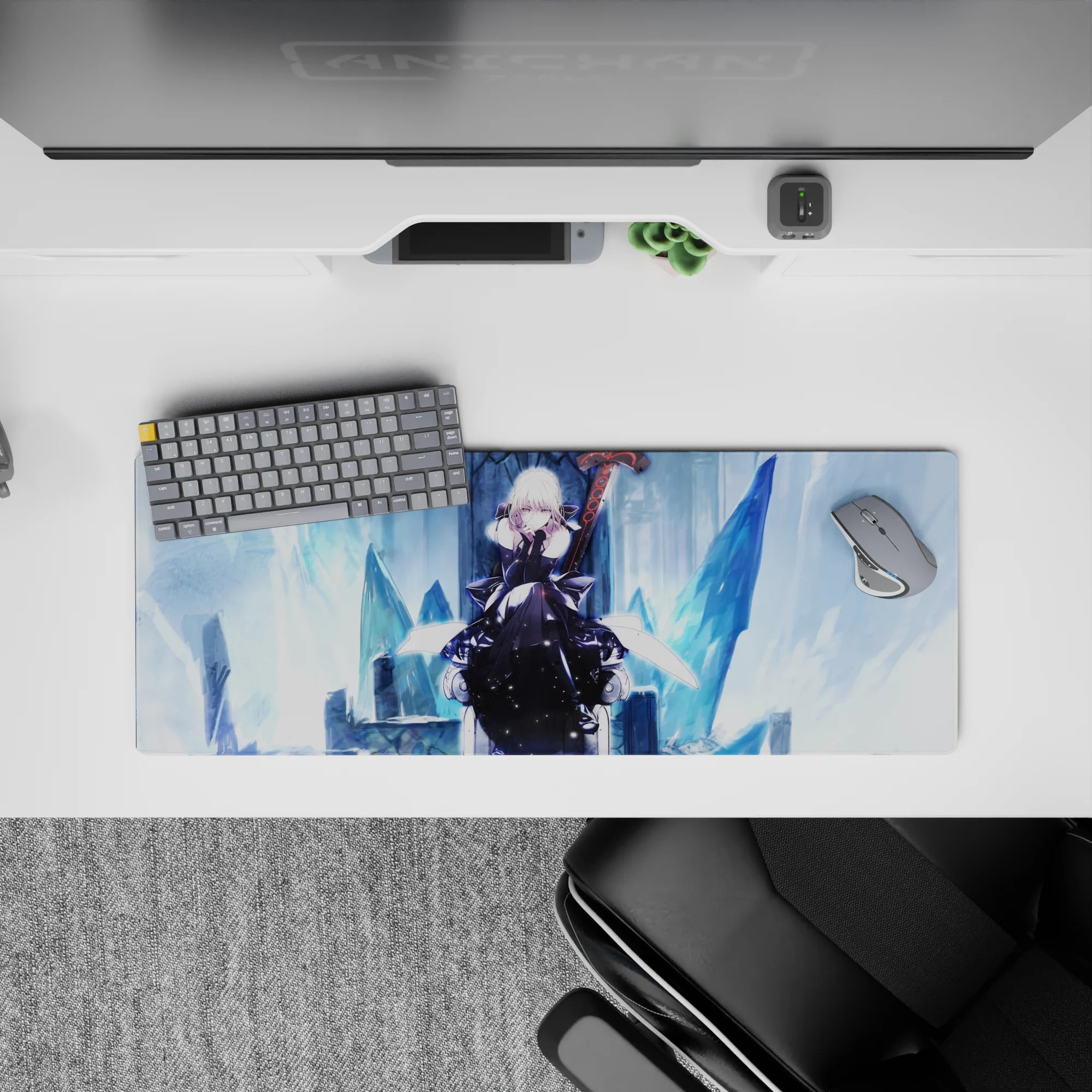 Fate Grand Order Deskmat | Mousepad | Deskpad - Saber Alter’s Frozen Throne - AniChan