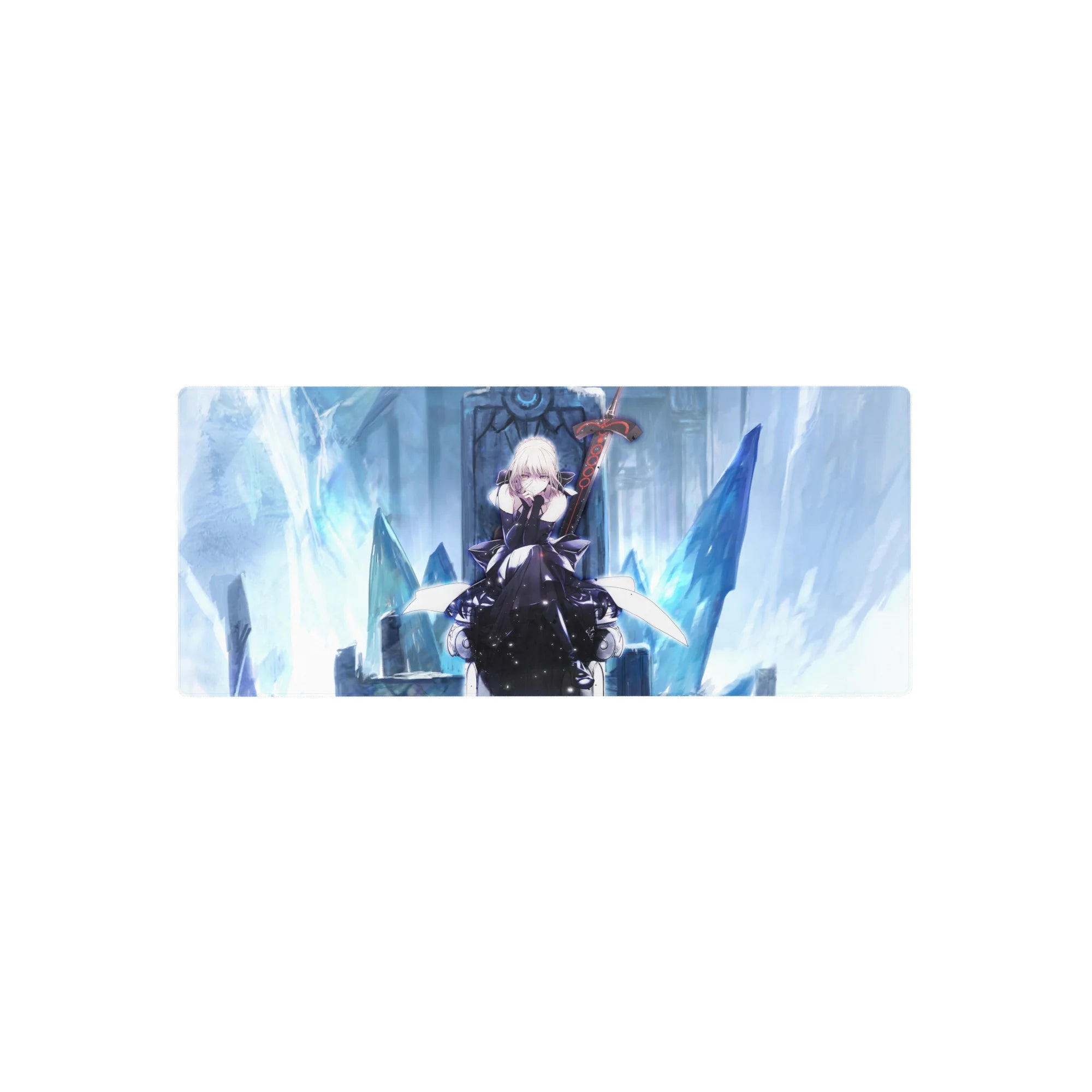 Fate Grand Order Deskmat | Mousepad | Deskpad - Saber Alter’s Frozen Throne - AniChan