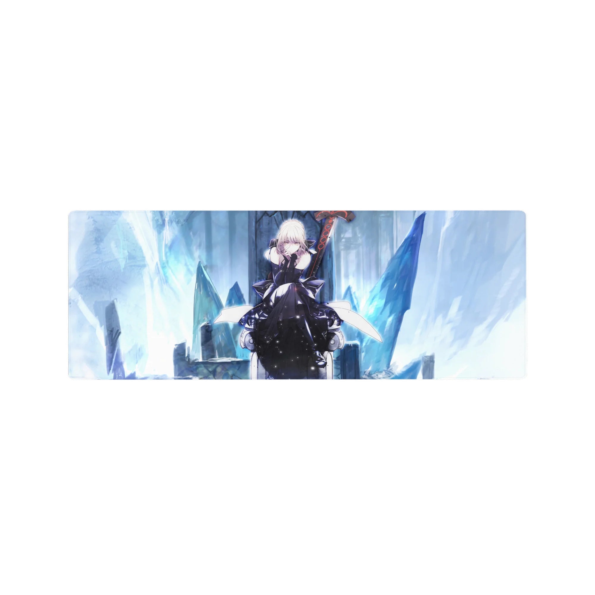 Fate Grand Order Deskmat | Mousepad | Deskpad - Saber Alter’s Frozen Throne - AniChan