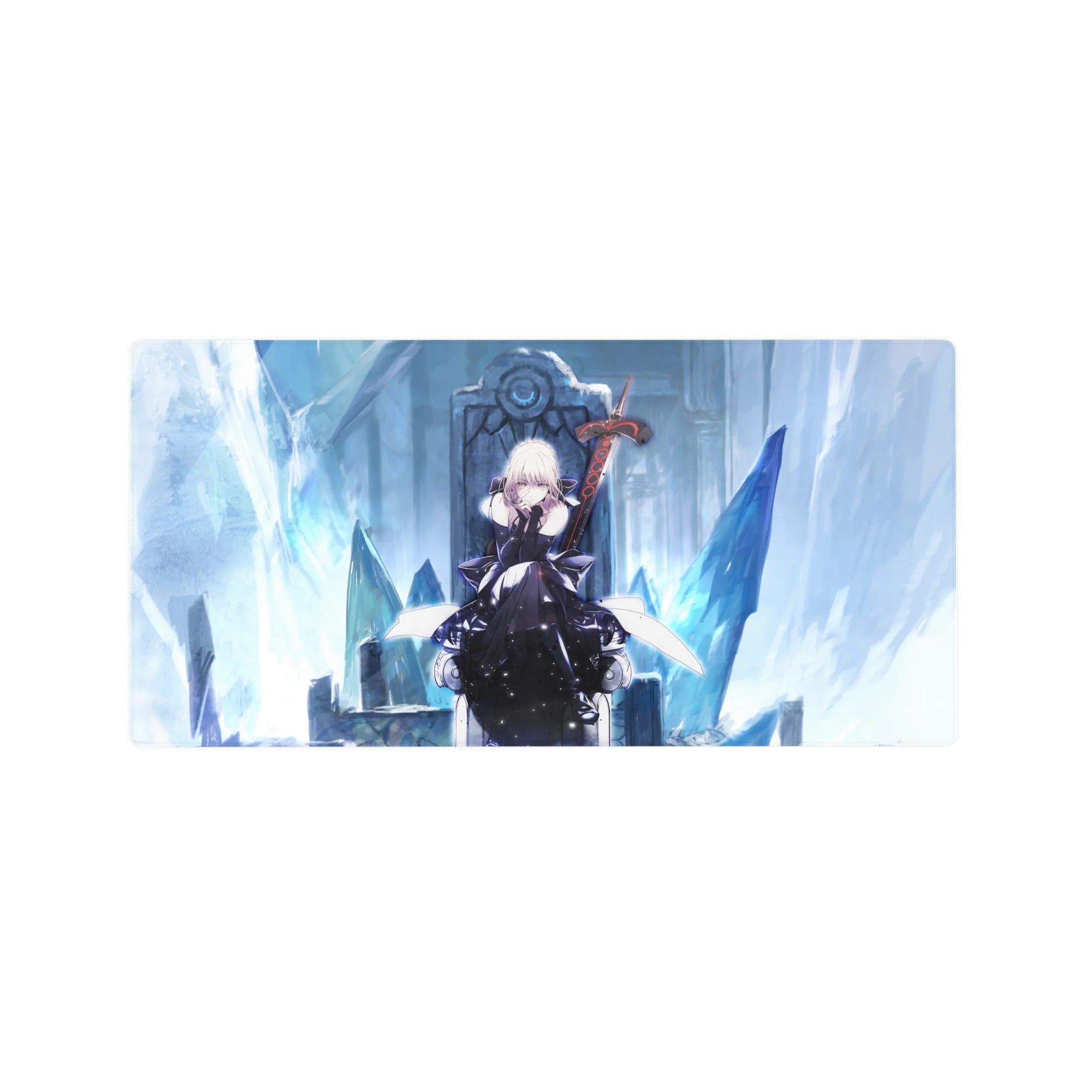 Fate Grand Order Deskmat | Mousepad | Deskpad - Saber Alter’s Frozen Throne - AniChan