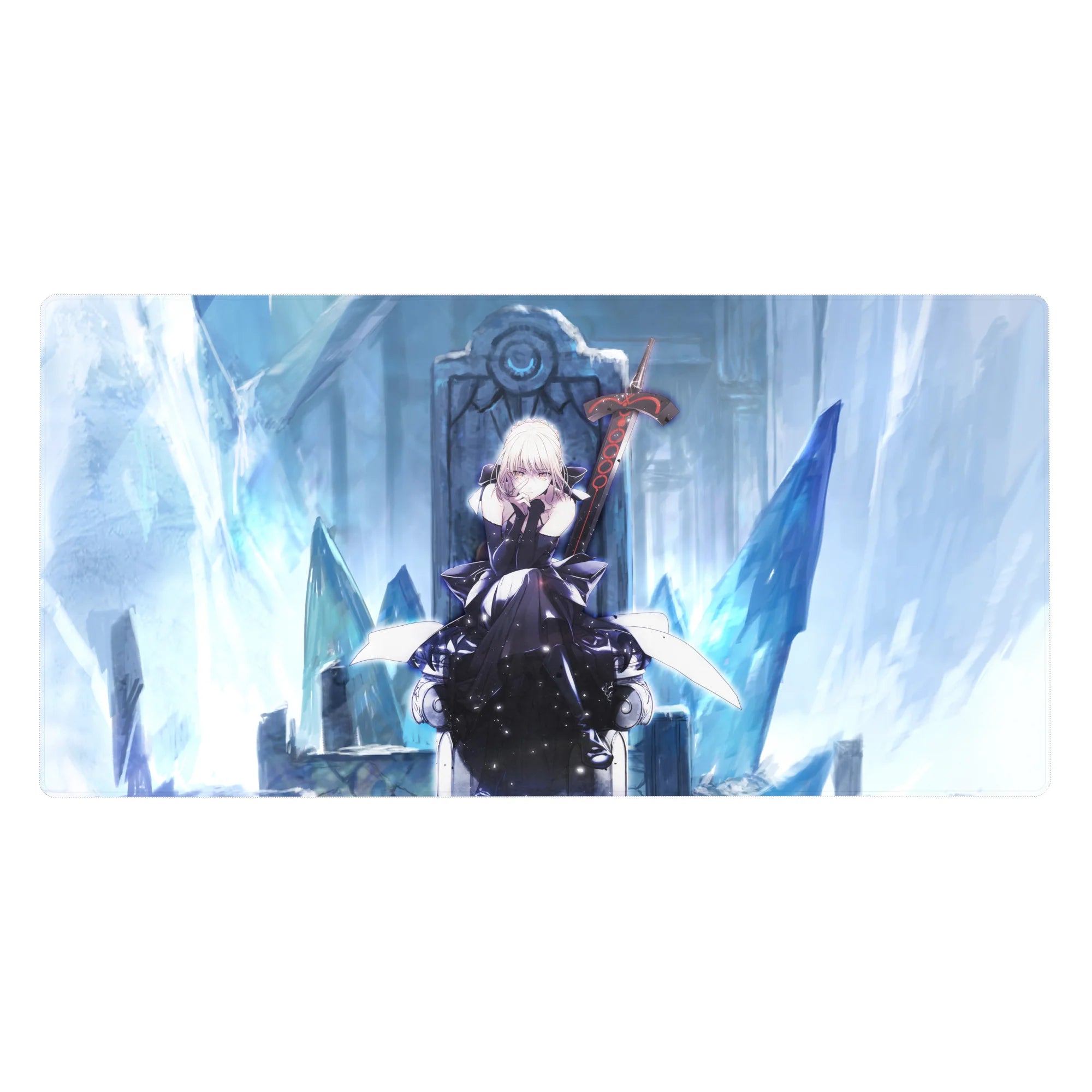 Fate Grand Order Deskmat | Mousepad | Deskpad - Saber Alter’s Frozen Throne - AniChan